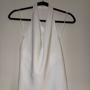 Aritzia White Halter Top